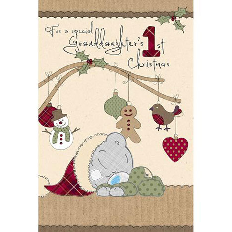 Granddaughters 1st Xmas Me to You Bear Christmas Card £2.49